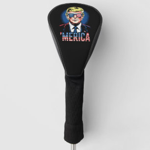 Merica Trump 4th Of July US Vintage Retro Golf Head Cover