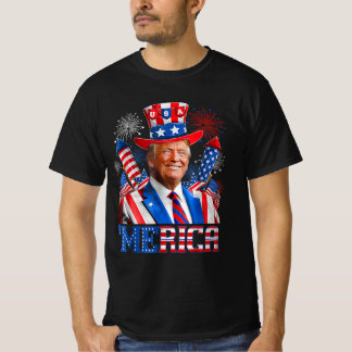 'MERICA TRUMP Happy 4th Of July Trump T-Shirt