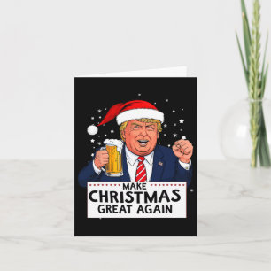 Merica Trump Make Christmas Great Again  Card
