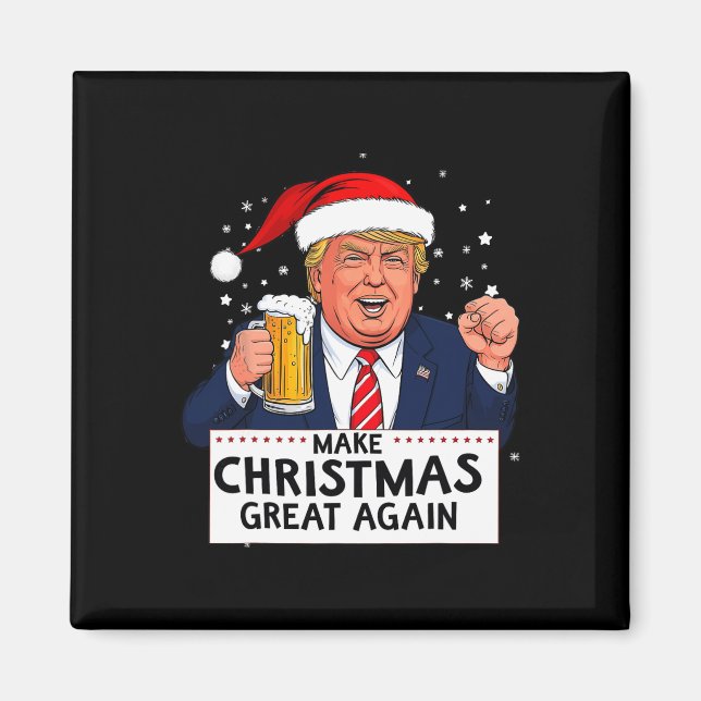 Merica Trump Make Christmas Great Again  Magnet (Front)