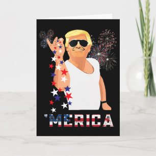 Merica Trump Outfits Merica Usa American Flag Patr Card