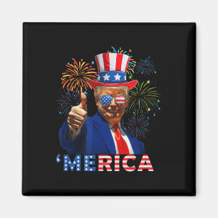 Merica Trump Sungles 4th Of July Funny Beer Drinki Magnet