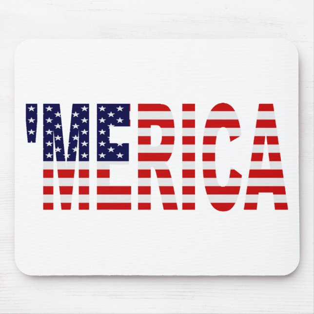 'MERICA US Flag Mousepad (Front)