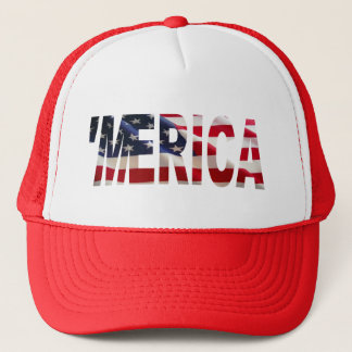 'MERICA US Flag Trucker Hat