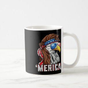 Merica Usa American Flag Patriotic 4th Of July Bal Coffee Mug