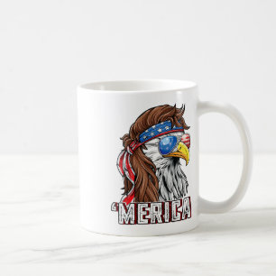 Merica Usa American Flag Patriotic 4th Of July Byl Coffee Mug
