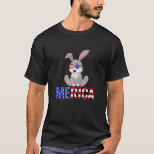 Merica Usa Flag Chihuahua Dog Sunglass Patriotic 4 T-Shirt