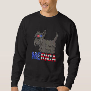 Merica Usa Flag Scottish Terrier Dog Sunglasses 4t Sweatshirt