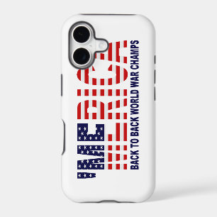'MERICA World War Champs US Flag iPhone 5 Case
