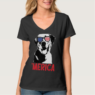 Merica Yellow Labrador American Flag Sunglasses 4t T-Shirt