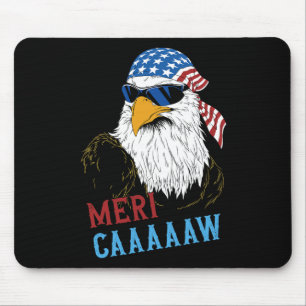 Mericaaaaaw Eagle Mullet 4th Of July Usa American  Mouse Pad