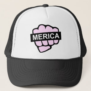 mericafist.png trucker hat