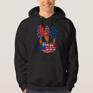 Merican 4th Of July Popsicle Usa American Flag Pat Hoodie