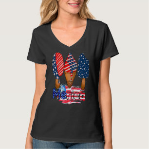 Merican 4th Of July Popsicle Usa American Flag Pat T-Shirt