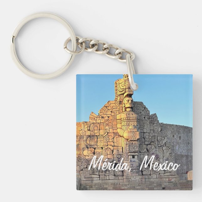 Merida, Mexico - Acrylic Keychain (Front)