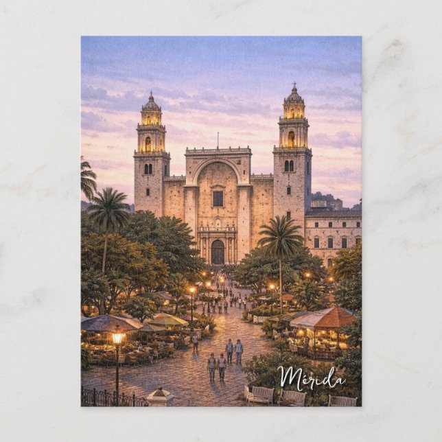 Merida Mexico Travel Postcard (Front)