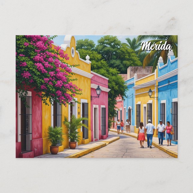 Merida Mexico Travel Postcard (Front)