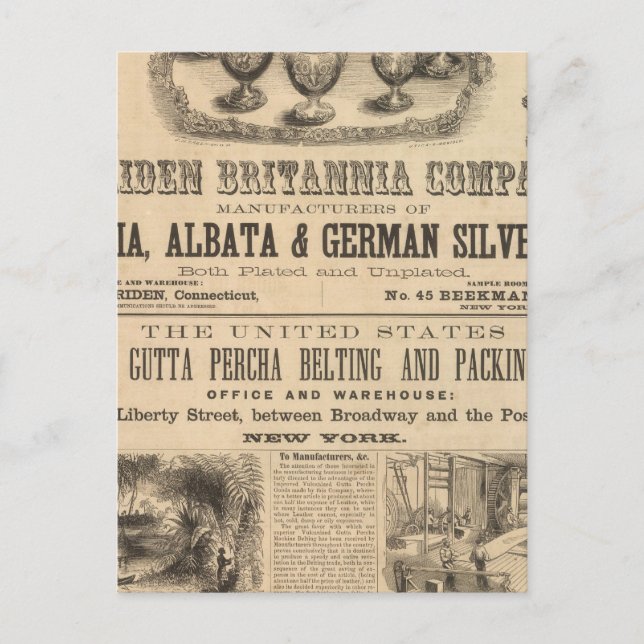 Meriden Britannia Company Postcard (Front)