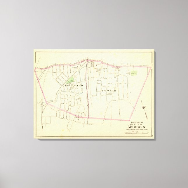 Meriden south canvas print (Front)