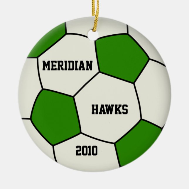 Meridian Soccer Ornament (Front)