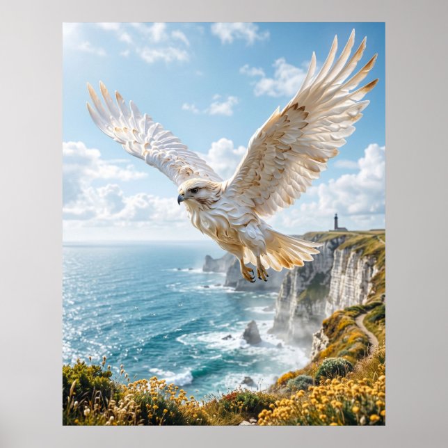 Meringue Hawk Cliffs Poster (Front)