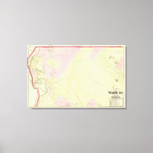 Merino Pond and Manton Pond Atlas Map Canvas Print