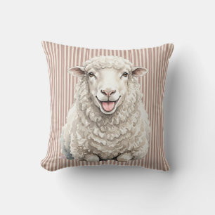 Merino Sheep Farm Pillow