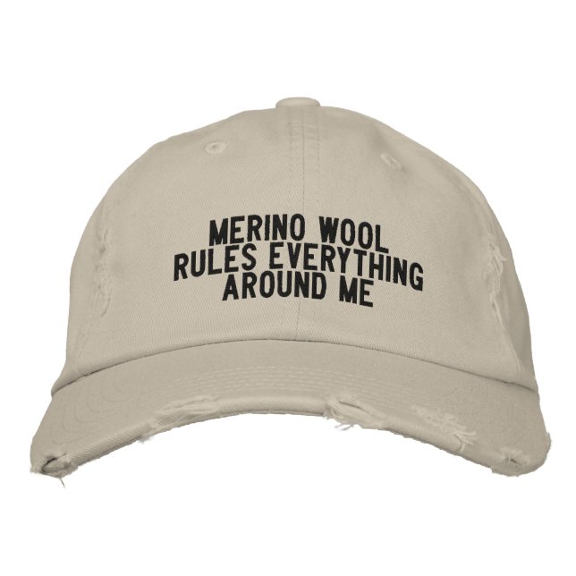 Merino Wool Rules Everything Around Me Embroidered Hat (Front)