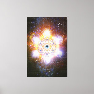 Merkaba- Protective energy of the Universe Canvas Print