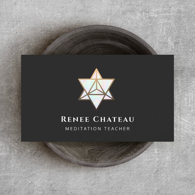Merkaba Sacred Geometry Symbol Business Card (Creator Uploaded)