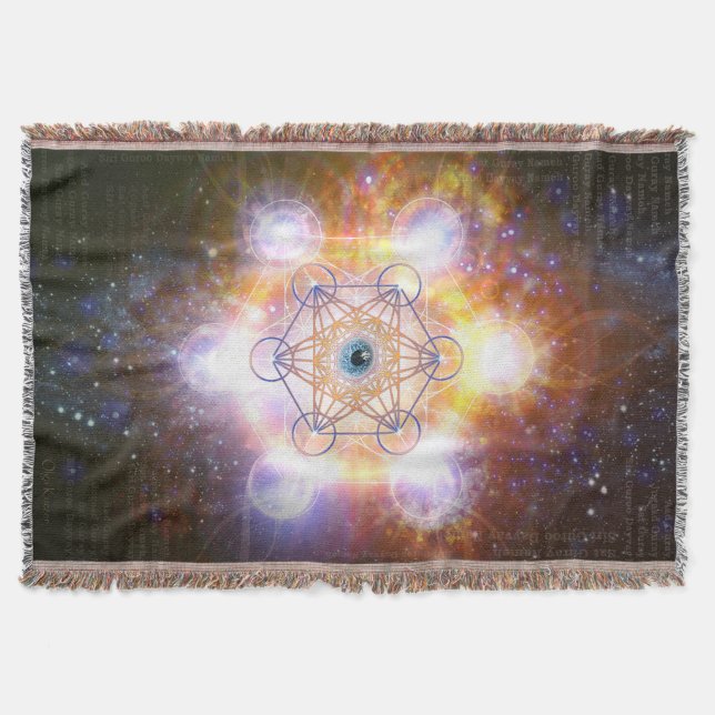 Merkabah "Aad Guray Nameh"- Protective Energy Throw Blanket (Front)