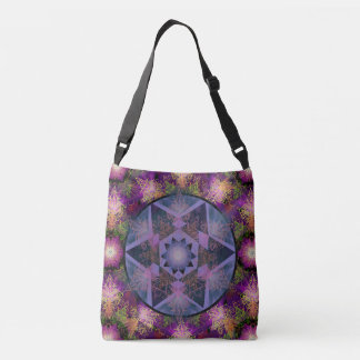 Merkabah Mandala Pattern Crossbody Bag