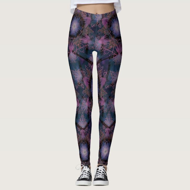 Merkabah Mandala Pattern Leggings (Front)