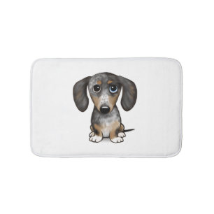 Merle Dapple Dachshund Cute Wiener Dog Bath Mat