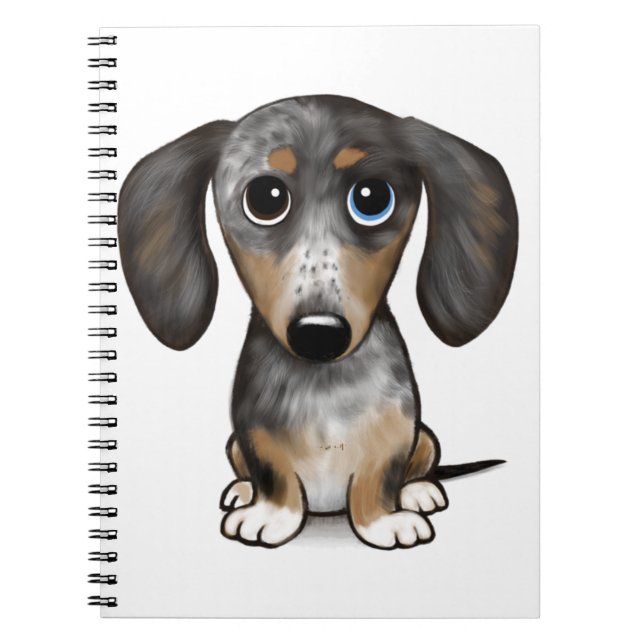 Merle Dapple Dachshund Cute Wiener Dog   Notebook (Front)