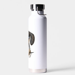 Merle Dapple Dachshund Cute Wiener Dog Water Bottle