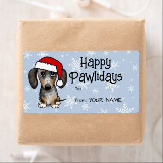 Merle Dapple Dachshund Dog Christmas To From Gift