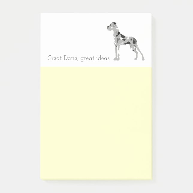 Merle Great Dane Post-it Notes (Front)