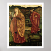 Merlin and Nimue from 'Morte d'Arthur', 1861