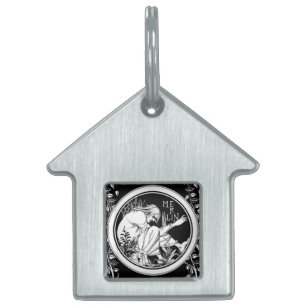 Merlin Art Nouveau fantasy Pet ID Tag