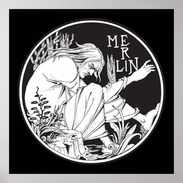 Merlin Aubrey Beardsley Poster (Front)