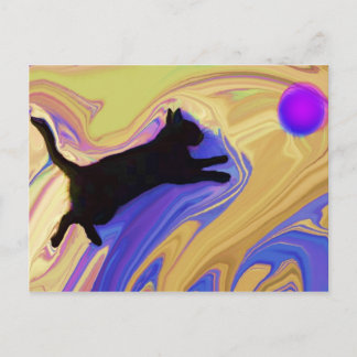 Merlin Playing postcard