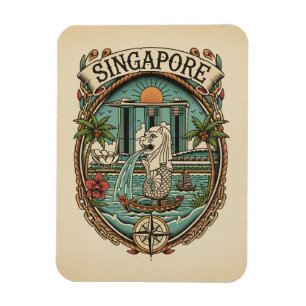 Merlion Singapore Magnet