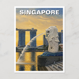 Merlion Singapore Postcard