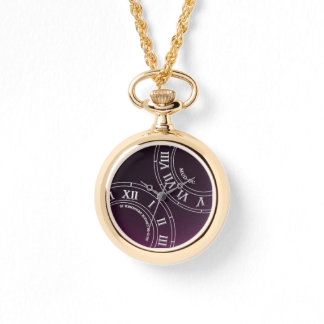 Merlot Shadow RN Necklace Watch