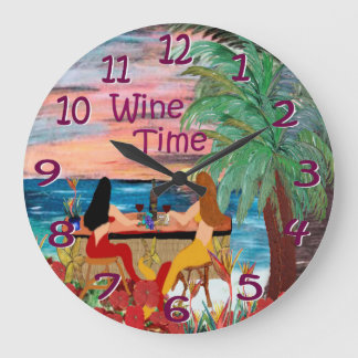 mermade wine bar wall clock