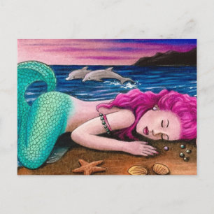 mermaid 12 postcard