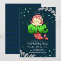 Mermaid 1st Birthday Cute Pink