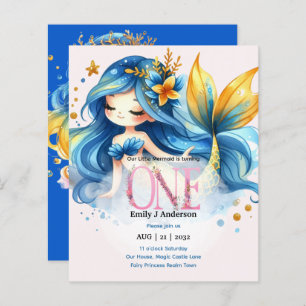 Mermaid 1st Birthday Fairytale  Birthday