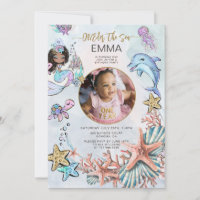 Mermaid 1st Birthday Party Photo ONEder The Sea 